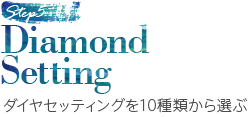 Step5.Diamond Setting ダイヤセッティングを10種類から選ぶ