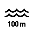 100メートル防水仕様